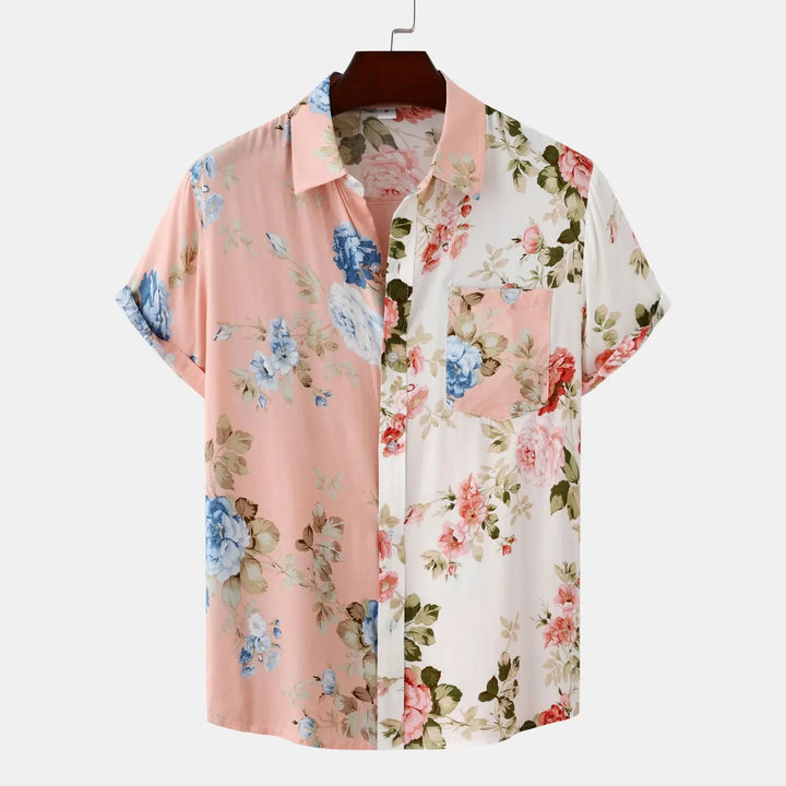 HENRY HAWAIIAN LINEN BEACH TEE